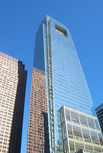 The 973 foot tall Comcast Building